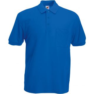 Polo 65/35 avec poche Royal Blue