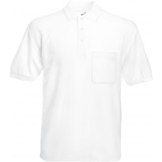 Polo 65/35 avec poche White