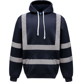 Sweatshirt capuche haute visibilité Navy