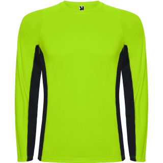 SHANGHAI L/S VERT FLUO/NOIR
