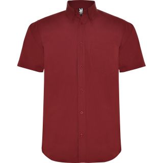 Chemise manches courtes AIFOS grenat