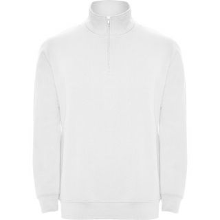 Sweat-shirt homme demi zip ANETO blanc
