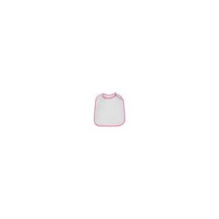 Bavoir bébé liseré DUMMY rose clair