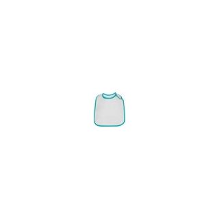 Bavoir bébé liseré DUMMY turquoise