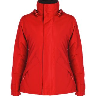 Parka femme col haut EUROPA WOMAN rouge Recto