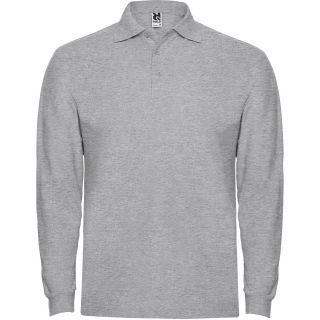 Polo manches longues ESTRELLA L/S gris chiné
