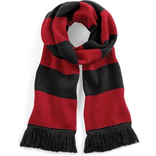 Écharpe rayée Varsity B479 - Black / Classic Red