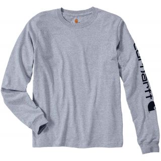 T-shirt avec logo Carhartt® manches longues EK231 - Heather Grey