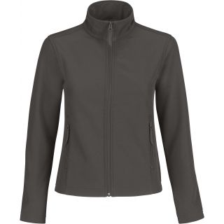 Veste softshell femme ID.701 JWI63 - Dark Grey / Neon Orange