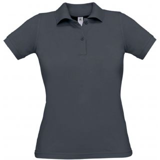 Polo femme manches courtes Safran Pure PW455 - Dark Grey