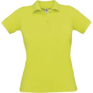 Polo femme manches courtes Safran Pure PW455 - Pixel Lime
