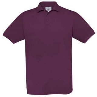 Polo homme manches courtes Safran SAF - Burgundy