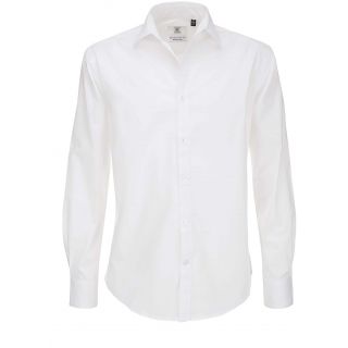 Chemise manches longues homme stretch Black Tie CGSWP21 - White