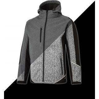Softshell réflective Eisenhower Wakefield JW7017 - Grey / Black