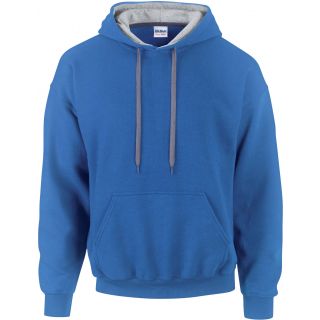 Sweat-shirt homme à capuche zippé 185C00 - Royal Blue / Sport grey