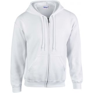 Sweat-shirt Heavy Blend™ Full Zip Hooded 18600 - White