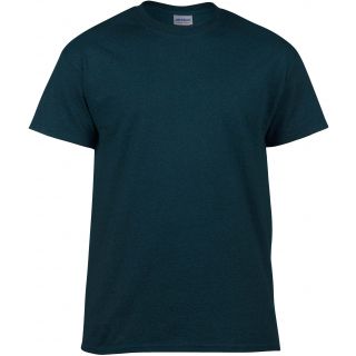 T-shirt homme manches courtes Heavy Cotton™ 5000 - Midnight, 185 grs/m² 100% coton pré-rétréci Maille jersey. Bande de propreté d'épaule à épaule. Double surpiqûre aux manches et au bas du vêtement. Coupe ample tubulaire