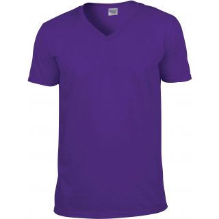 T-shirt homme col V Softstyle GI64V00 - Purple