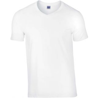 T-shirt homme col V Softstyle GI64V00 - White