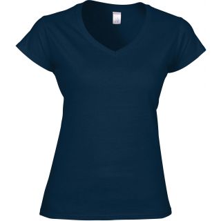 T-shirt femme col V Softstyle GI64V00L - Navy