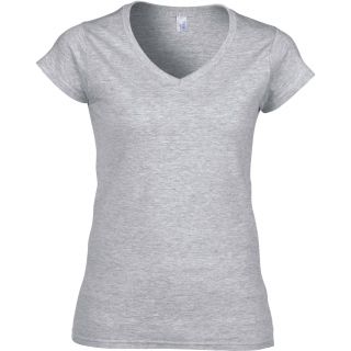 T-shirt femme col V Softstyle GI64V00L - RS Sport Grey