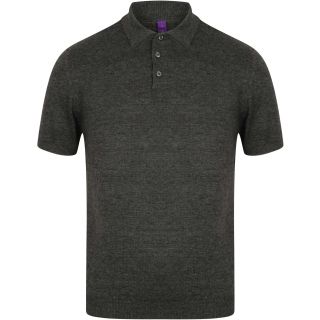 Polo tricot manches courtes H716 - Grey Marl