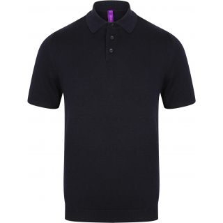 Polo tricot manches courtes H716 - Navy