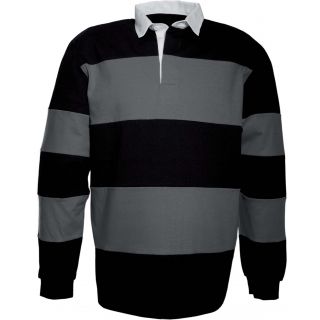 Polo rugby K215 - Black / Storm Grey