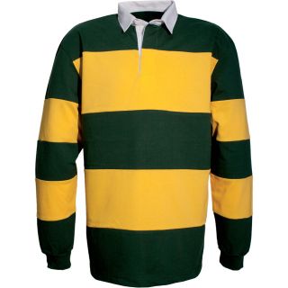 Polo rugby K215 - Forest Green / Yellow