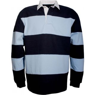 Polo rugby K215 - Navy / Sky Blue