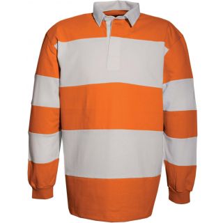 Polo rugby K215 - Orange / White