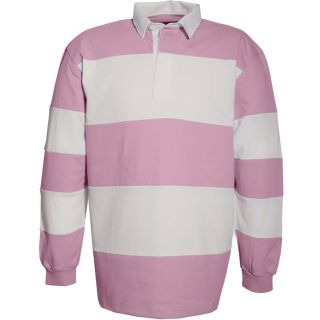 Polo rugby K215 - Pink / White
