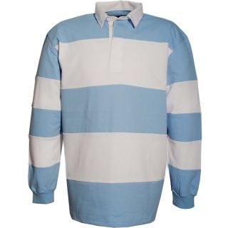 Polo rugby K215 - Sky Blue / White