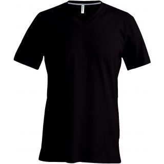 T-shirt homme manches courtes col V K357 - Chocolate
