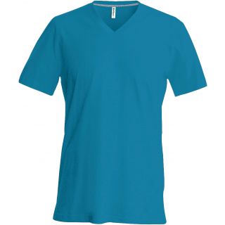 T-shirt homme manches courtes col V K357 - Tropical Blue