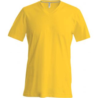 T-shirt homme manches courtes col V K357 - Yellow