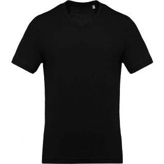 T-shirt homme col V manches courtes K370 - Black