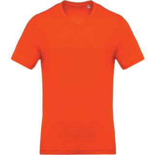 T-shirt homme col V manches courtes K370 - Orange