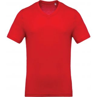 T-shirt homme col V manches courtes K370 - Red