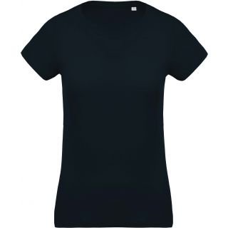 T-shirt femme coton bio col rond K391 - Navy 