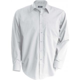 Chemise manches longues popeline K541 - White