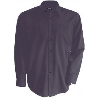 Chemise manches longues popeline K541 - Zinc