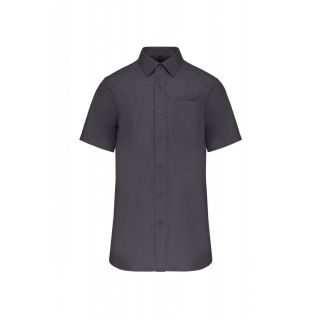 Chemise homme manches courtes Popeline K543 - Zinc