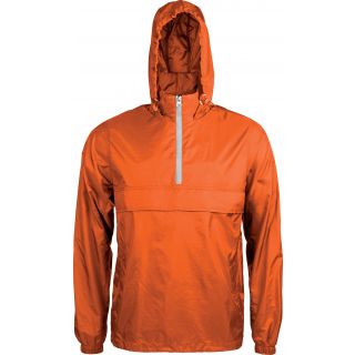 Coupe vent 1/4 zip K602 - Orange / White