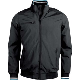 Blouson city K609 - Black / White / Blue