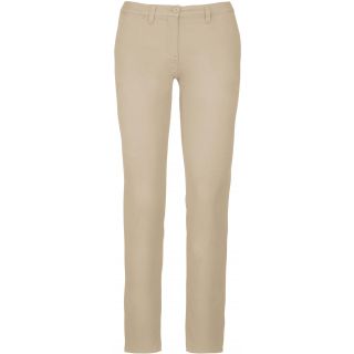 Pantalon femme chino K741 - Beige