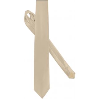 Cravate satinée uni K860 - Natural