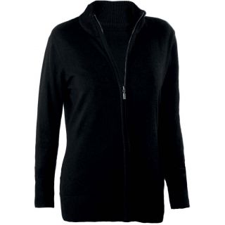 Cardigan femme zippé K962 - Black