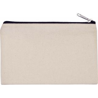 Pochette en coton canvas personnalisable KI0720 - Natural / Black