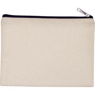 Pochette en coton canvas personnalisable KI0721 - Natural / Black